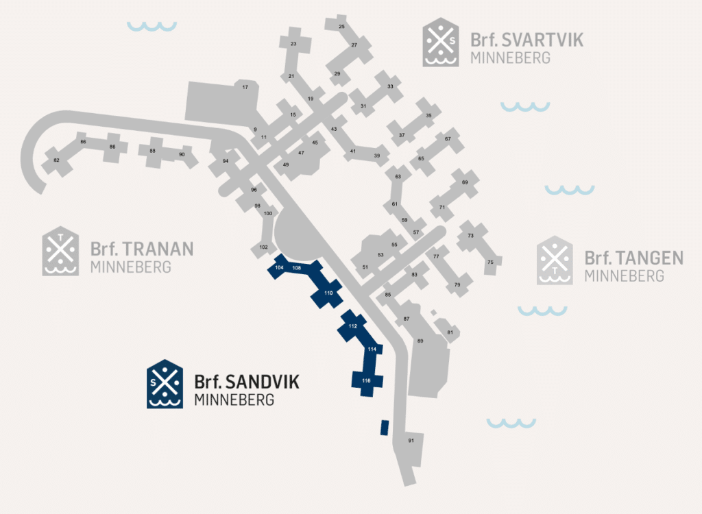 Minneberg karta Brf Sandvik